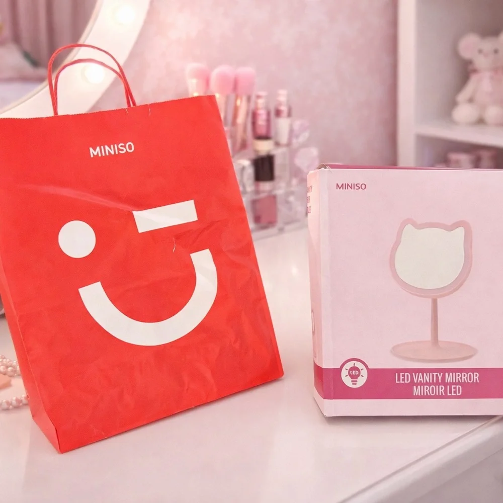 MINISO LED Cat Vanity Mirror – Pink | New in Box